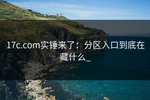 17c.com实锤来了：分区入口到底在藏什么_